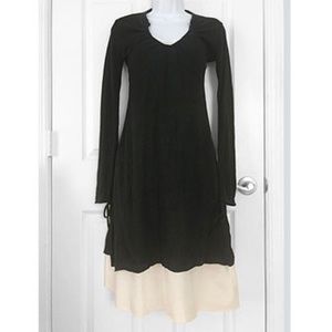 European Black & White Dress